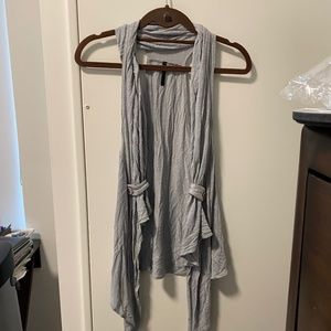 Light gray flowy vest